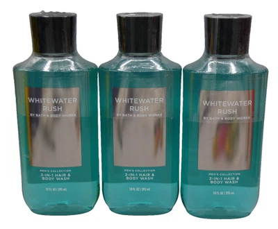 Bath & Body Works WHITEWATER RUSH 2 EN 1 CABELLO CUERPO Y LAVADO (LOTE DE 3 PAQUETES) SELLADO Foto 1 de 4