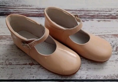 OP BABY GIRL SZ 29 EU, 12.5 US LEATHER/PATTERN LEATHER MADE IN SPAIN SHOES NEW  - Image 1 of 4