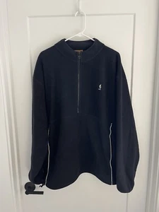 Vintage Y2K NBA Fleece Half Zip Jacket - Black - Men’s XL - Rare NBA Jacket Coat - Picture 1 of 6