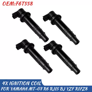 4pcs Ignition Coil Fit For Yamaha R6 RJ15 Bj 09 Mitsubishi F6T568 F6T558 - Picture 1 of 10