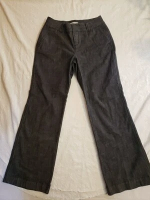 Pantalones de mezclilla elásticos Coldwater Creek para mujer P6 negros lisos corte bota pierna recta Foto 1 de 4