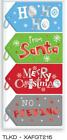 20 x Large Modern Humorous Christmas Foiled Gift Tags Xmas Wrapping 