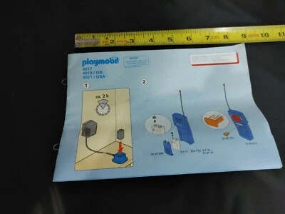 Vintage Playmobil Electric RC Train Set Railroad Toy Train 4021 4017 4019 Manual - Photo 1/4