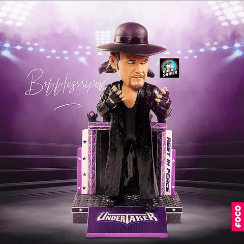 THE UNDERTAKER WWE "Rest in Peace" Limited Edition WrestleMania WWF Bobblehead Cover