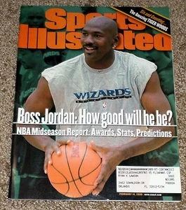 MICHAEL JORDAN Sports Illustrated Cover February 14, 2000 Washington Wizards NBA - Picture 1 of 2
