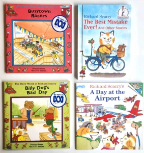 Richard Scarry Children's Picturebook Lot (x4 Kids Story Books) - Picture 1 of 5