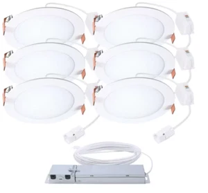Halo QuickLink Low Voltage 4 in. Selectable CCT 2700-5000K Canless LED 6PK - Picture 1 of 3