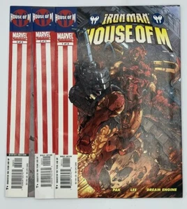 Iron Man House of M #1-3 serie completa Marvel Comics 2005 Greg Pak Pat Lee en muy buen estado - Imagen 1 de 12