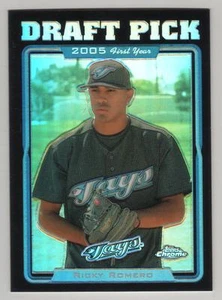 2005 Topps Chrome Update Black Refractor #207 Ricky Romero Blue Jays ###/250 - Picture 1 of 1