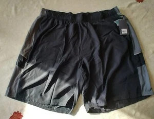 Pantaloncini da uomo neri Tek Gear da uomo grigi neri taglia 3XBM - Foto 1 di 9