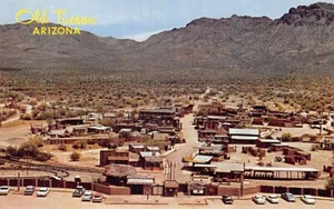 Postcard AZ: Old Tucson, Arizona, Chrome, Panorama, 1960's - Picture 1 of 2