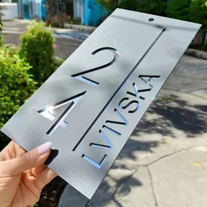 Personalized Outdoor Door Numbers Durable Custom Address Signs for Home - Picture 1 of 3