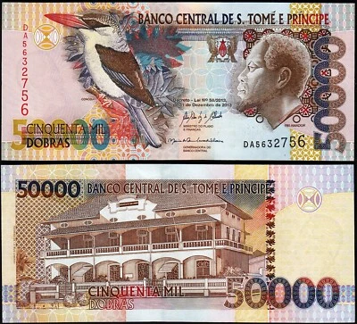 Saint Thomas, Sao Tome 50000 Dobras 2013, UNC, P-68e - Image 1 of 3