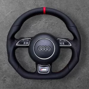 EXCHANGE AUDI A1 S1 A6 S6 C7 A7 S7 A8 S8 DSG PADDLE CUSTOM STEERING WHEEL - Picture 1 of 6
