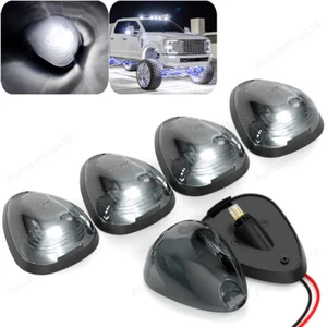 5X White LED Cab Roof Marker Lights Kit For 99-16 Ford F250 F350 F450 Super Duty - Picture 1 of 7
