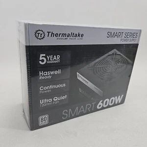 Fuente de alimentación PFC activa certificada Thermaltake SMART 600W ATX 12V V2.3EPS 80 Plus - Imagen 1 de 19