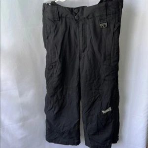 Marker Black Snow Pants Boys Size 6 Zippered sides - Picture 1 of 7
