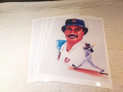 Jim Rice Lot Of 4 8.5x11 Glossy Art Prints Boston Redsox - Image 1 of 2
