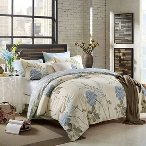 Boho Comforter Set Floral/Geometric/Stripes Bedding Set with Pillowcase T/Q/K - Picture 1 of 26