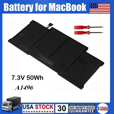 A1496 A1405 Battery For Apple Macbook Air 13'' A1466 2013 2014 2015 2017 50Wh US - Image 1 of 4