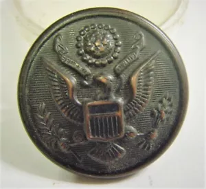 1910 antica guerra mondiale americana grande sigilla metallo bottone 28 mm atleboro 50684 - Foto 1 di 5