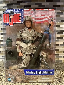 GI Joe Marine Light Mortar Actionfigur 12" Actionfigur 2002 Hasbro - Neu - Bild 1 von 2