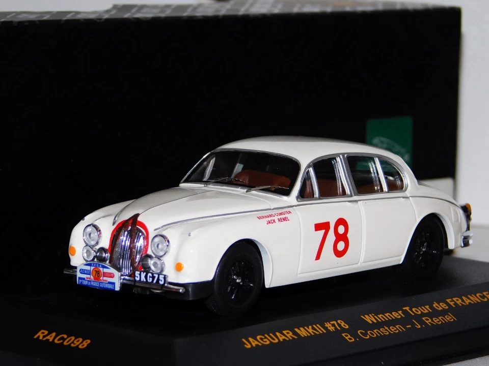 JAGUAR MK2 #78 WINNER TOUR DE FRANCE 1960 IXO RAC098 1/43 - Immagine 1 di 1