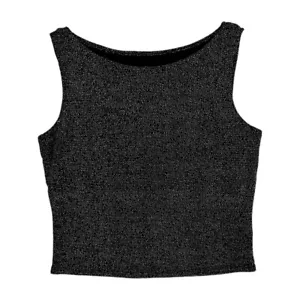 Vintage Sparkly High Neck Sleeveless Blouse - Picture 1 of 5