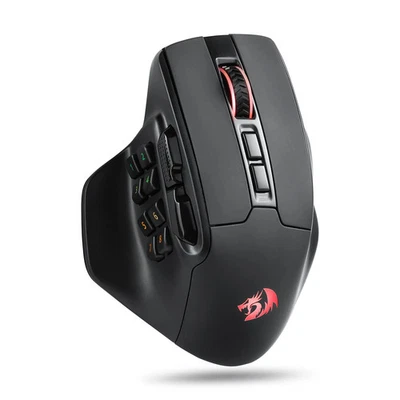 Kabellose MMO-Gaming-Maus, 15 programmierbare Tasten, 2,4 GHz, DPI 1000–26000 - Bild 1 von 4