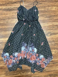 Vintage JCPenney Kleid Gr. 9/10 Blumen Spaghettiträger Cottagecore Boho 70er - Bild 1 von 11