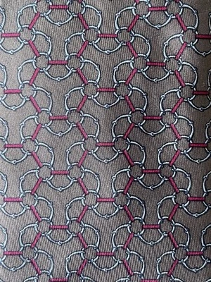 "Corbata Hermes 854PA multicolor geo sobre marrón 57""" Foto 1 de 4