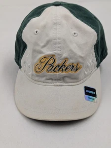 Green Bay Packers NFL Football Cap Women's Reebok Buckle Adjustment w decals - Picture 1 of 7