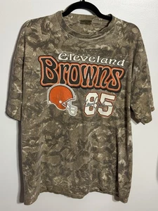 Vintage Cleveland Browns T-Shirt XL #85 Tie Dye Distressed 2000 Kevin Johnson - Bild 1 von 10