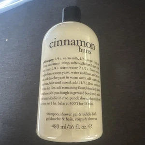 Philosophy Cinnamon Buns Shampoo, Shower Gel & Bubble Bath 16 fl New & Sealed - Picture 1 of 2