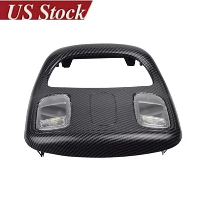 Para Dodge Ram 1500 2500 3500 2002-2008 Consola Superior LED Mapa Luz Carbono Foto 1 de 4