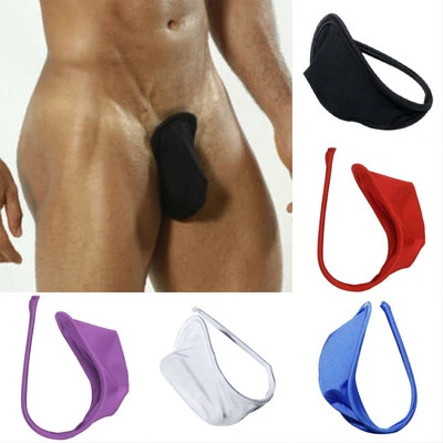 Herren Unsichtbar Sexy Tanga Unterwäsche Slip Baumwolle Polyamid C String Dessous - Bild 1 von 4