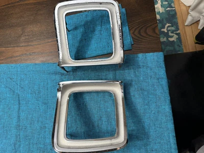 1969, 69 Plymouth Road Runner tail light bezels, Satellite/GTX Used Pitted Pair - Изображение 1 из 4