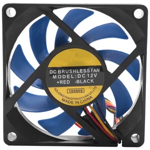 12V DC 32 70mm 4-Pin Computer Case CFM PWM CPU PC Fan & Black E7T78862 - Picture 1 of 10