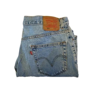 Mens Levis Strauss 550 Blue Denim Shorts Size 36 Relax Fit - Picture 1 of 4