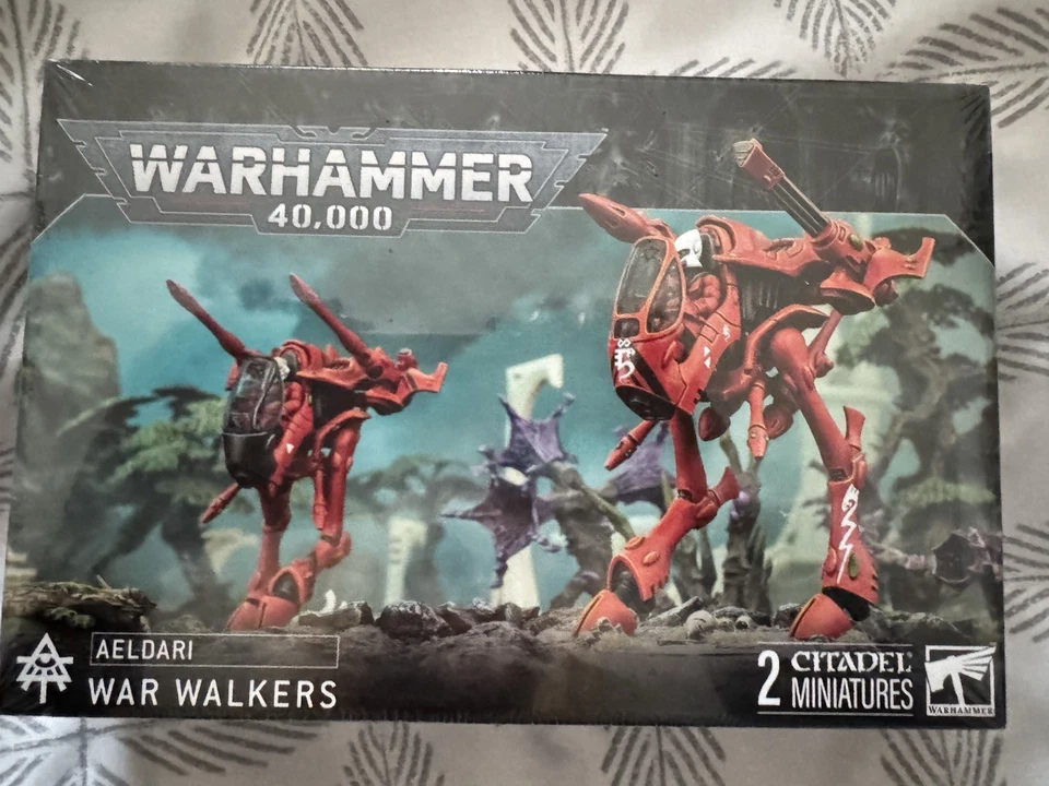 WARHAMMER 40K AELDARI WAR WALKERS 2 CITADEL MINITURES GAMES WORKSHOP - Image 1 of 2