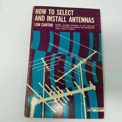 How To Select and Install Antennas TV Color Stereo Guide Book 1969 Lon Cantor - Image 1 of 4