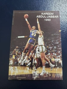 Kareem Abdul Jabbar LA Lakers vs Mike Eaton 1990 Wasatch Cards #18 Oddball - Picture 1 of 2