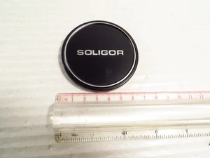 Original SOLIGOR 65,5mm (Innendurchmesser) Slip-On/Over METALL OBJEKTIVDECKEL - Bild 1 von 4
