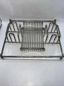 Leonard Silverplated Flatware Caddy /Acrylic New In Box - Picture 1 of 10