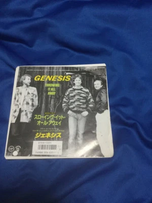 Genesis Throwing It All Away 7" vinyl Promo c/w Do the Neurotic Phil Collins Foto 1 de 4