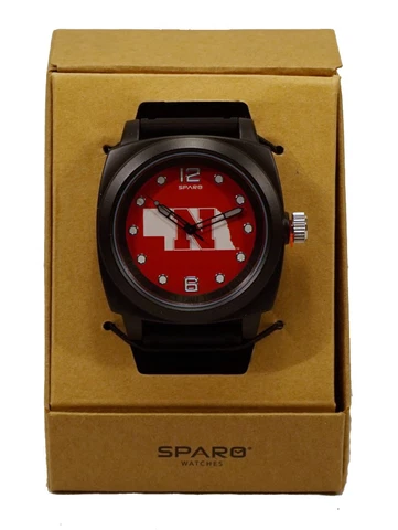 Nebraska Cornhuskers Prompt Watch with Team Color and Logo Cover