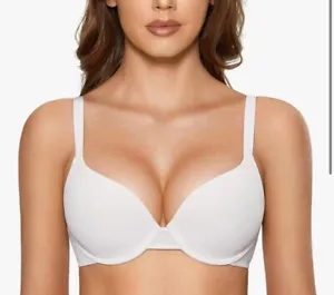 DOBREVA Women's Push Up T-Shirt Bra Underwire Padded Bras Full Coverage Size 40C - Picture 1 of 5