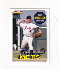 2012 BUD HARRELSON TOPPS ARCHIVES FAN FAV.  AUTO/AUTOGRAPH  1969 NEW YORK METS