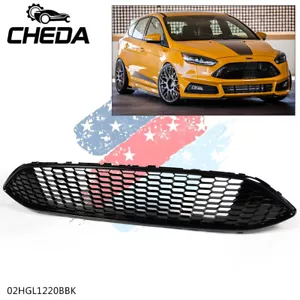 Front Upper Center Grille Grill Bumper Fit For 15-18 Ford Focus RS S F1EZ-8200A - Bild 1 von 12