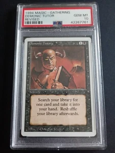 1994 MTG - Revised(3rd) - DEMONIC TUTOR - Vintage UC - PSA GEM MINT 10 - Picture 1 of 4